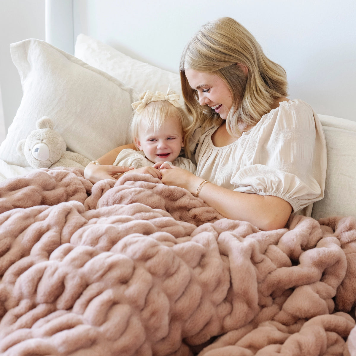 Montana Coles Double Ruched Receiving Blanket