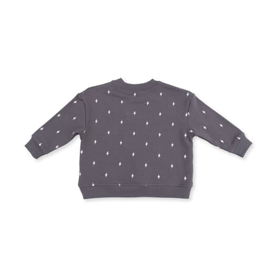 Angel Dear Lightning Bolt French Terry Drop Sleeve Sweatshirt & Jogger Pant