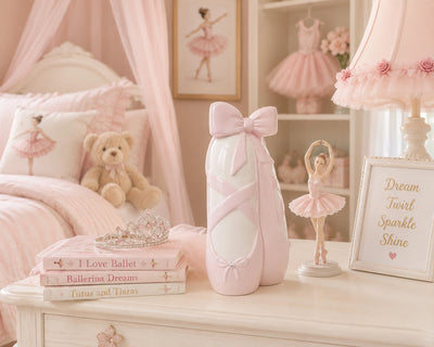 Pink Ballerina Slippers Bank