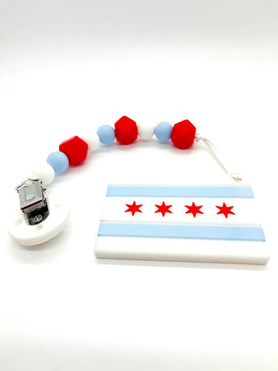 Chicago Flag Teether - Twinkle Twinkle Little One