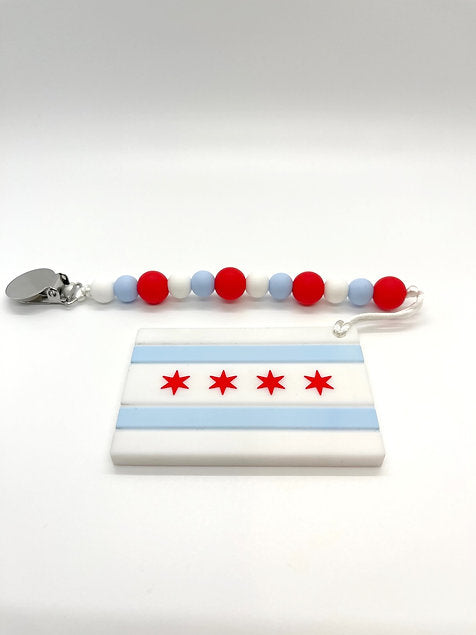 Chicago Flag Teether - Twinkle Twinkle Little One