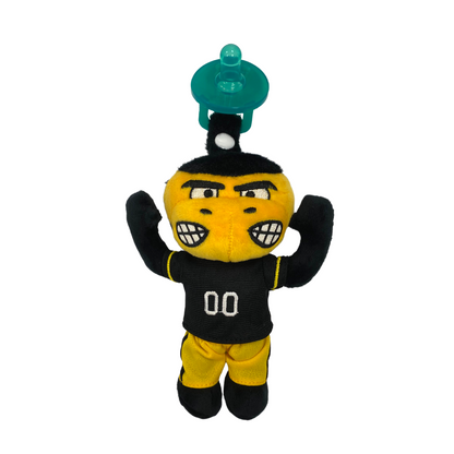 University of Iowa - Herky The Hawk Plush Pacifier - Twinkle Twinkle Little One