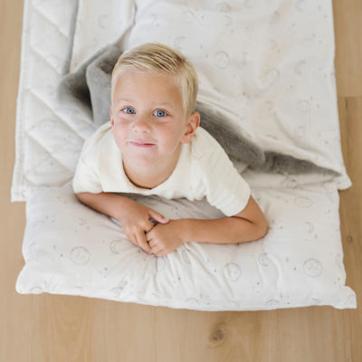 Minky/Faux Fur Nap Mat - Twinkle Twinkle Little One