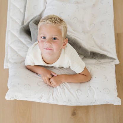 Minky/Faux Fur Nap Mat - Twinkle Twinkle Little One