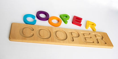 Custom Personalized Wooden Name Puzzle - Made in the USA! - Twinkle Twinkle Little One