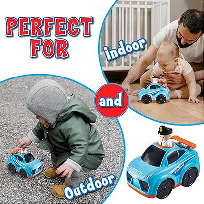 Press To Go Police Car Toy - Twinkle Twinkle Little One