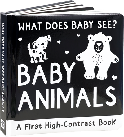 What Does Baby See? - Baby Animals - A High Contrast Board Book