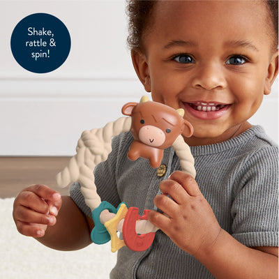 Ritzy Rattle® With Teething Rings - Twinkle Twinkle Little One