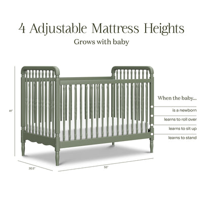 Namesake Liberty 3-in-1 Convertible Spindle Crib with Toddler Bed Conversion Kit