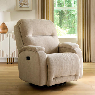 Storytime Maverly Power Cozzia Swivel Glide Recliner with Heat & Massage