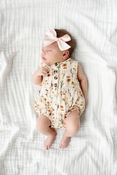 Lou Lou & Company CLOUD MUSLIN BUBBLE ROMPER - RACHEL - Twinkle Twinkle Little One