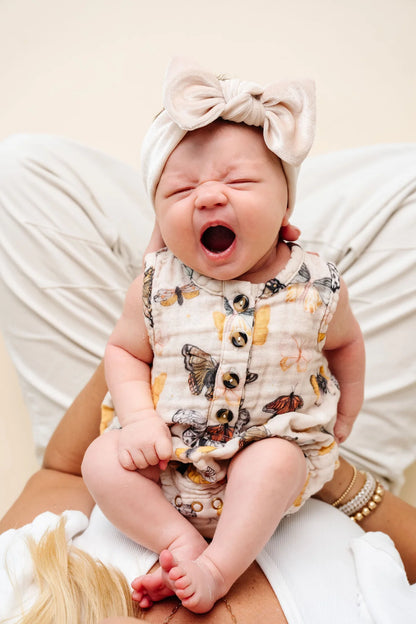 Lou Lou & Company CLOUD MUSLIN BUBBLE ROMPER - Amelia - Twinkle Twinkle Little One