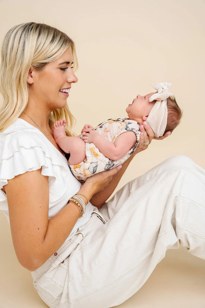 Lou Lou & Company CLOUD MUSLIN BUBBLE ROMPER - Amelia - Twinkle Twinkle Little One