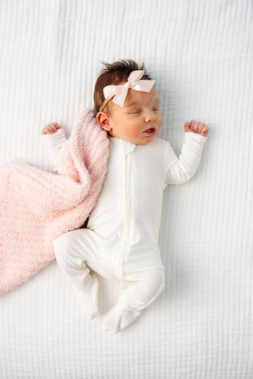 Lou Lou & Company Wren Ribbed Footies - Twinkle Twinkle Little One