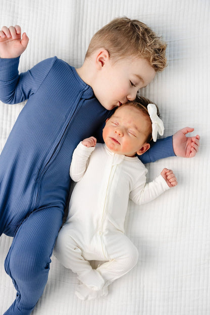 Lou Lou & Company Wren Ribbed Footies - Twinkle Twinkle Little One