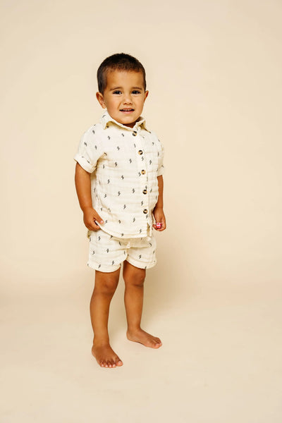Lou Lou & Company Shirt & Shorts Set - Lightening Bolt - Twinkle Twinkle Little One