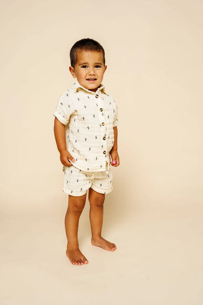 Lou Lou & Company Shirt & Shorts Set - Lightening Bolt - Twinkle Twinkle Little One