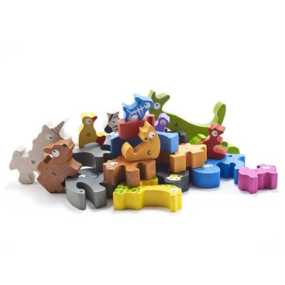 Animal Parade A to Z Puzzle & Playset - Twinkle Twinkle Little One