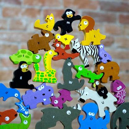 Animal Parade A to Z Puzzle & Playset - Twinkle Twinkle Little One