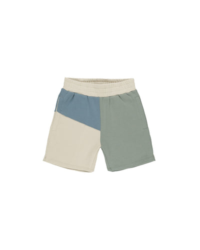 Ocean Short Sleeve Sweatshirt & Eucalyptus Boxing Short Set - Twinkle Twinkle Little One