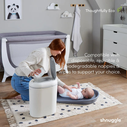 Shnuggle Eco-Touch Nappy Bin Diaper Pail - Twinkle Twinkle Little One