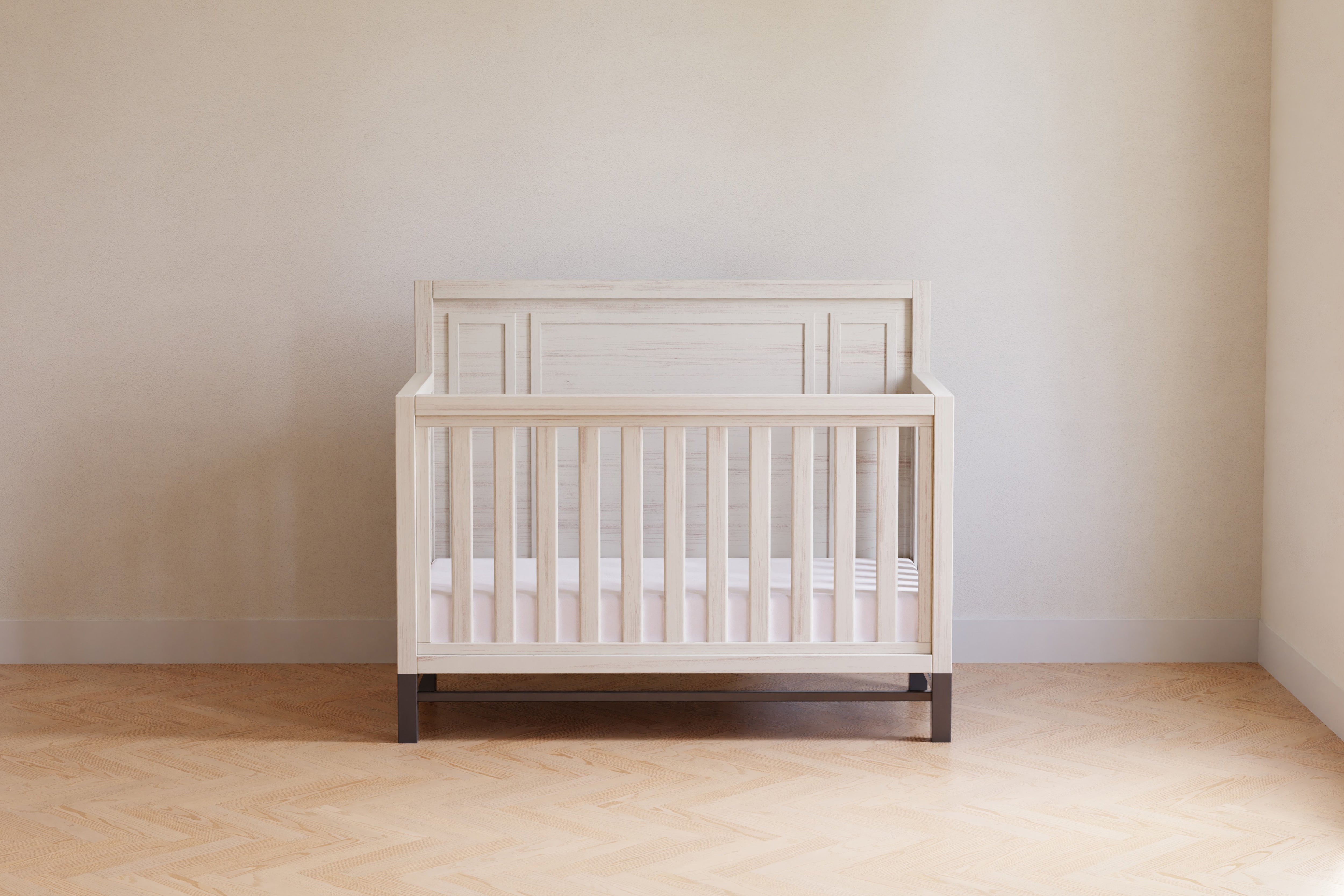 Newbern 4-in-1 Convertible Crib - White Driftwood - Twinkle Twinkle Little One