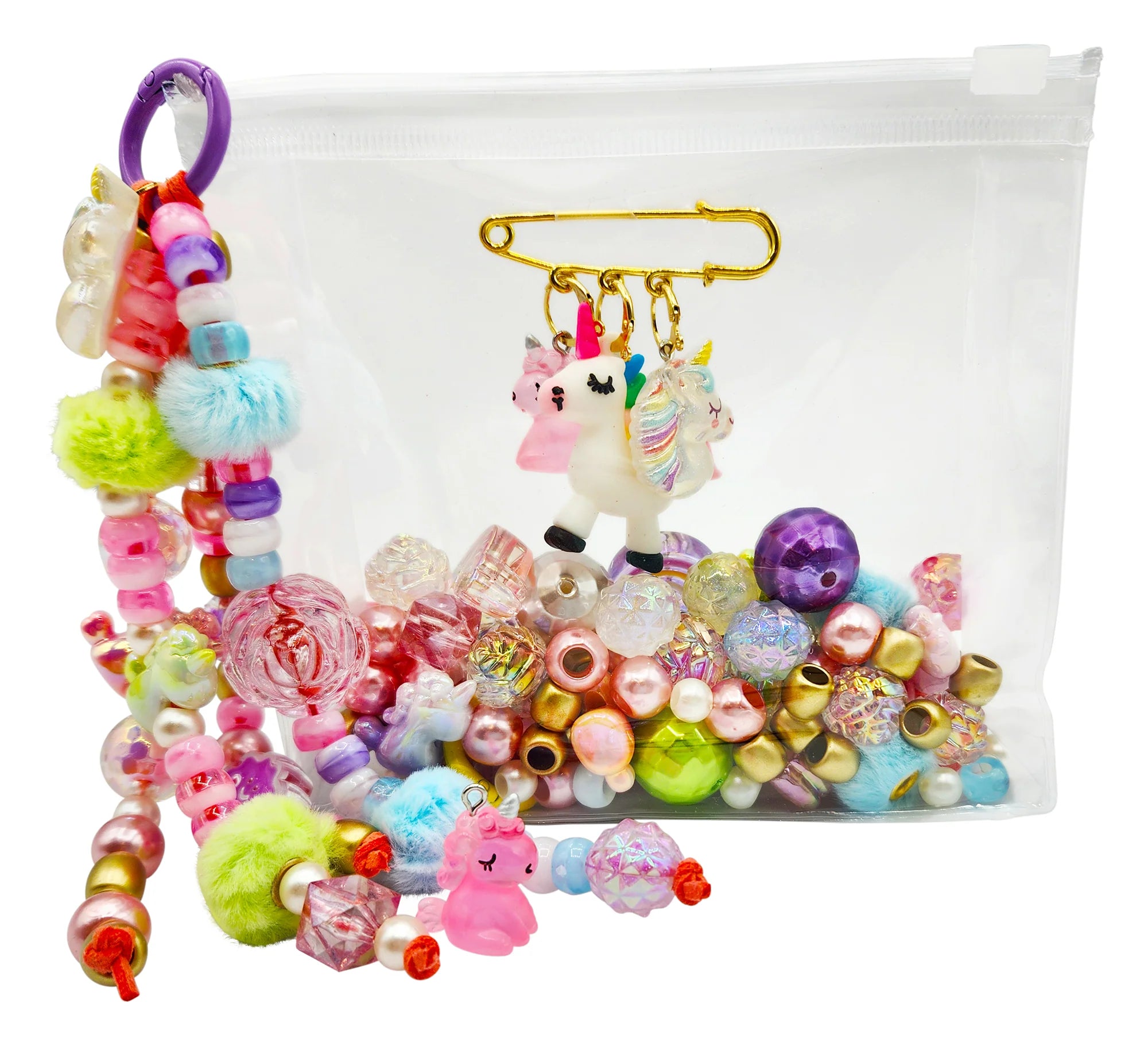 DIY Bag Charm Kit--UNICORNS AND RAINBOWS
