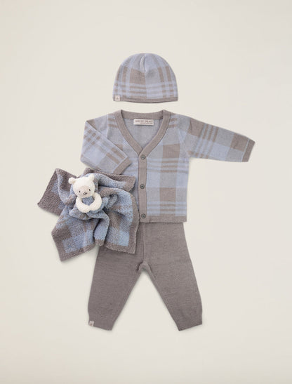 CozyChic Ultra Lite Plaid Baby Bundle - Sky/Dove Grey - Twinkle Twinkle Little One