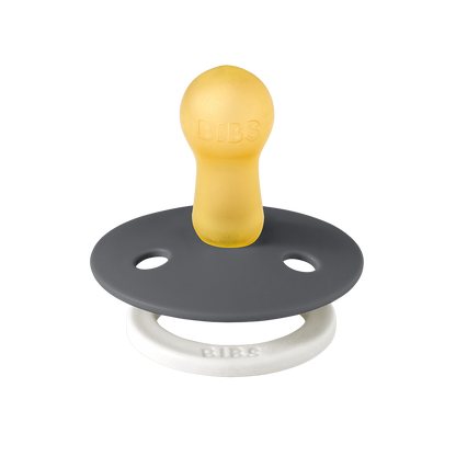 BIBS Colour 2 PACK Iron GLOW/Baby Blue GLOW Pacifier 2 Pack - Twinkle Twinkle Little One