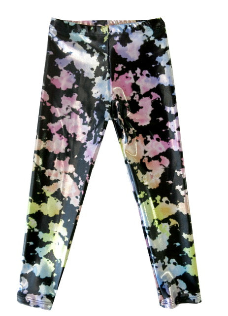 Sparkle Leggings - Black Tie Dye