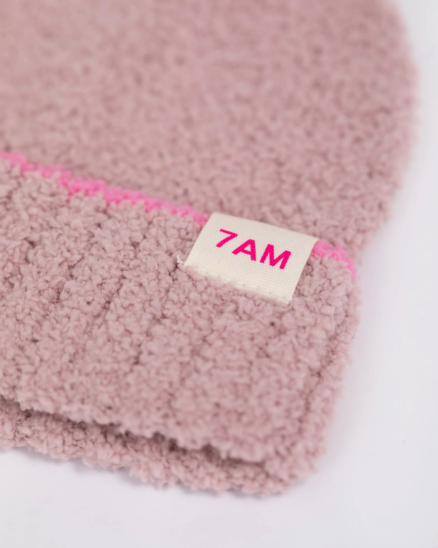 7 A.M. Fuzzy Beanie - Ash Rose - Twinkle Twinkle Little One