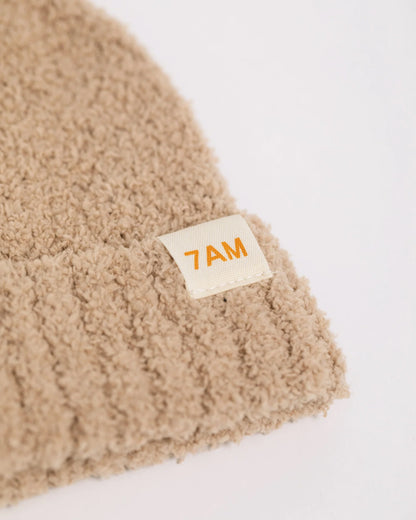 Pecan & Ecru Beanies Set of 2 - Fuzzy