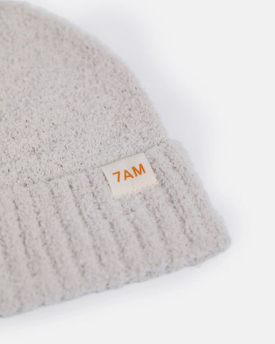 7 A.M. Pecan & Ecru Beanies Set of 2 - Fuzzy