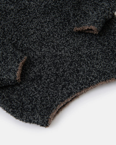 7 A.M. Enfant Boxy Sweater Fuzzy - Black Melange - Twinkle Twinkle Little One