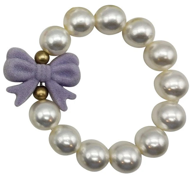Flocky Bow Pearl Bracelets