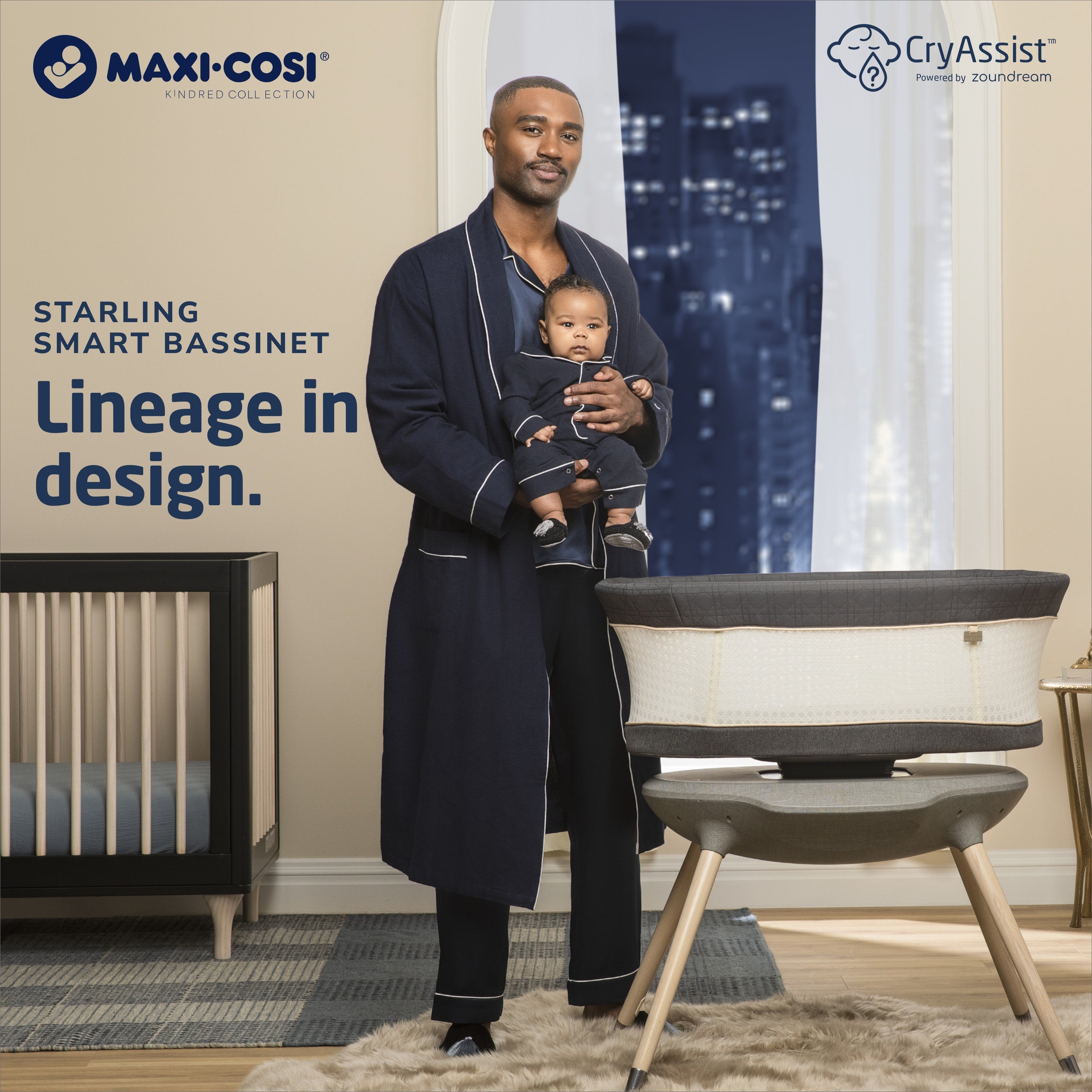 Maxi-Cosi Kindred Starling Smart Bassinet