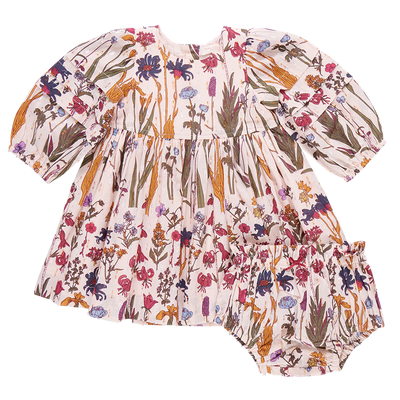 Baby Girls Brooke Dress Set - Autumn Flowers - Twinkle Twinkle Little One