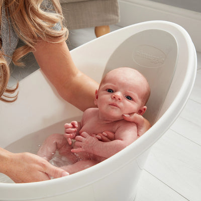 Shnuggle Baby Bath | Newborn baby bath Support with Bum Bump | Compact Bathtub for babies | Bath Seat Suitable from Birth - Twinkle Twinkle Little One