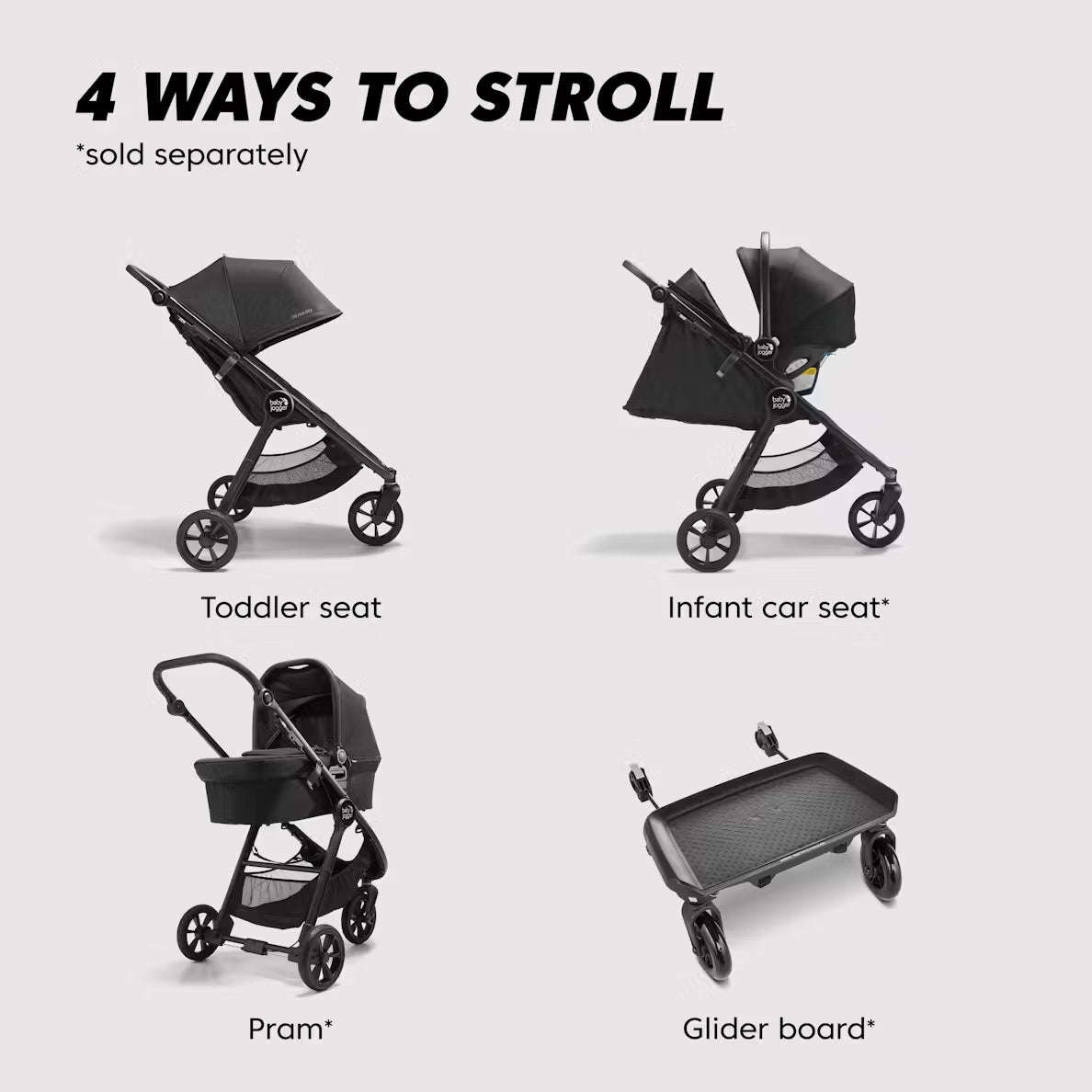 Baby Jogger City Mini GT2 Single Stroller - Twinkle Twinkle Little One