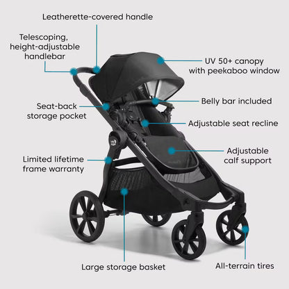 Baby Jogger City Select 2 Single-to-Double Stroller | Eco Collection