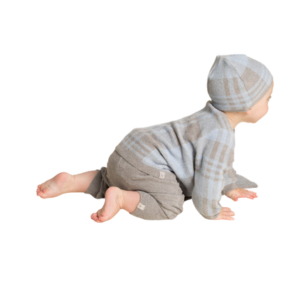 CozyChic Ultra Lite Plaid Baby Bundle - Sky/Dove Grey - Twinkle Twinkle Little One