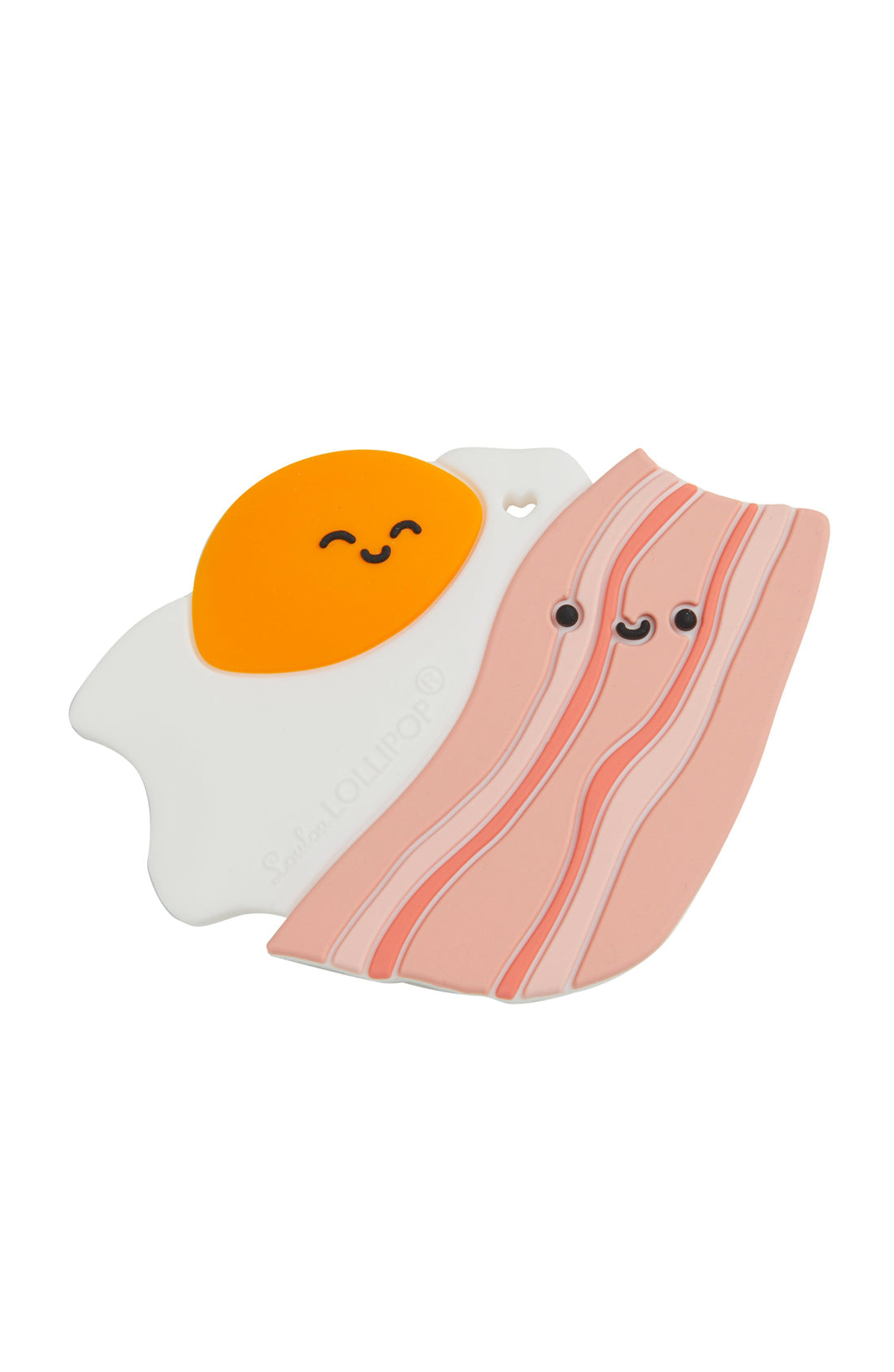 Silicone Teether Single - Bacon & Egg - Twinkle Twinkle Little One