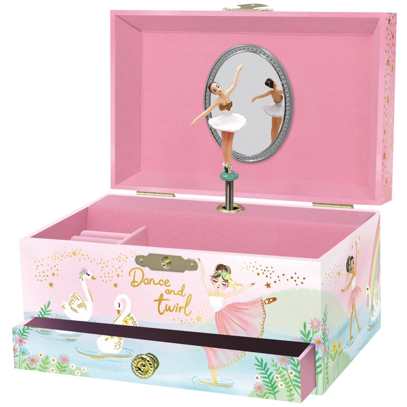 Ballerina Ballerina 1 Drawer Musical Deluxe Jewelry Box - 0