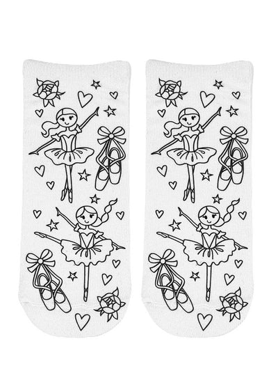 Ballerina Coloring Socks - Twinkle Twinkle Little One