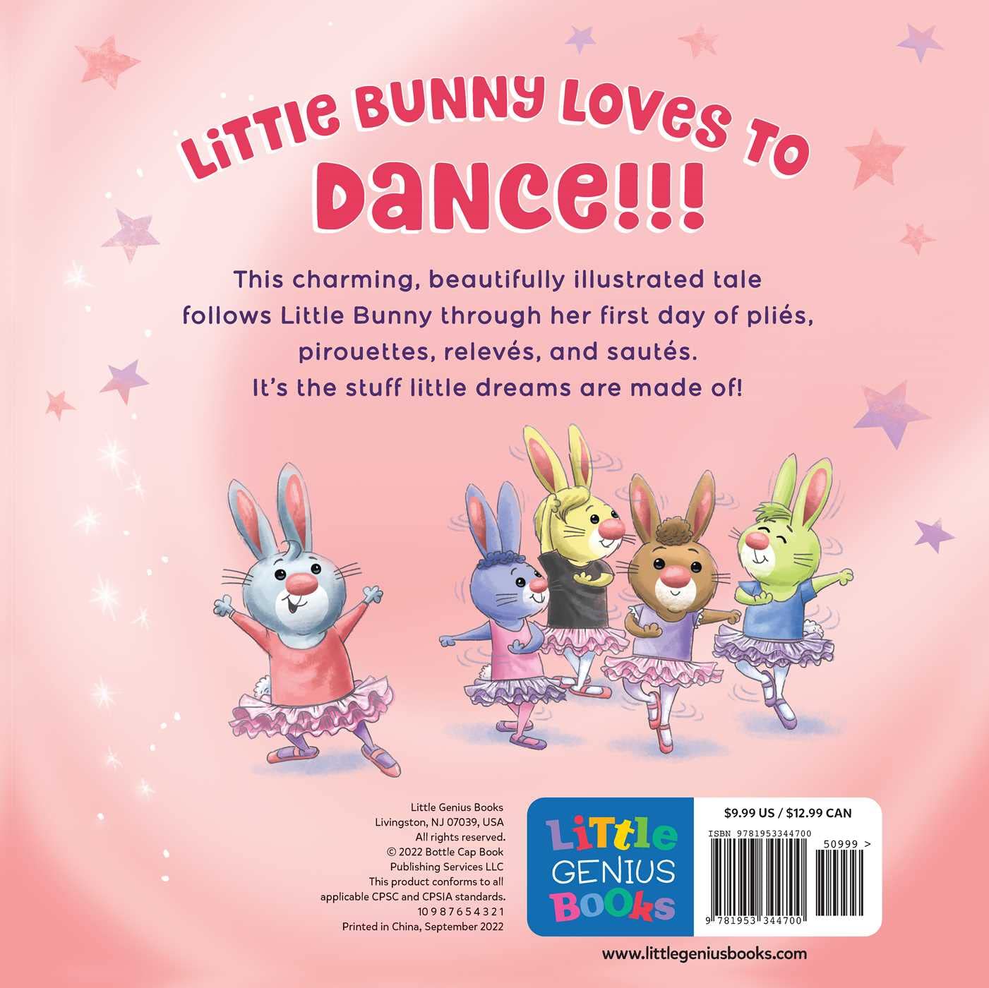Ballet Bunny Hardcover Book - Twinkle Twinkle Little One
