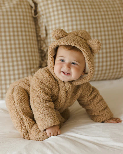 Bear Jumpsuit - Beige - Twinkle Twinkle Little One