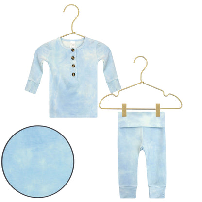 Bennett Top, Bottom & Top Knot Hat Set - Twinkle Twinkle Little One