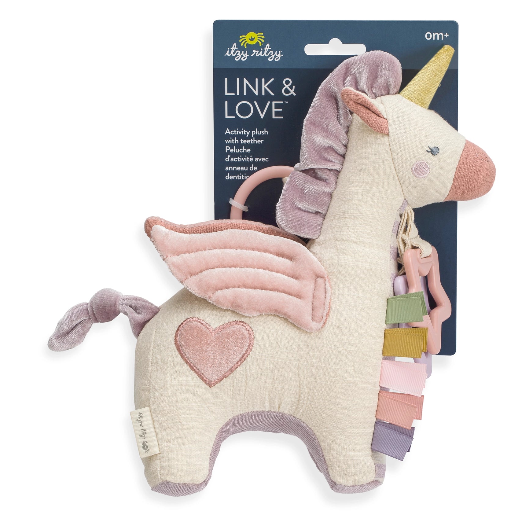 Bespoke Link & Love™ Activity Plush & Teether Toy - Pegasus - Twinkle Twinkle Little One