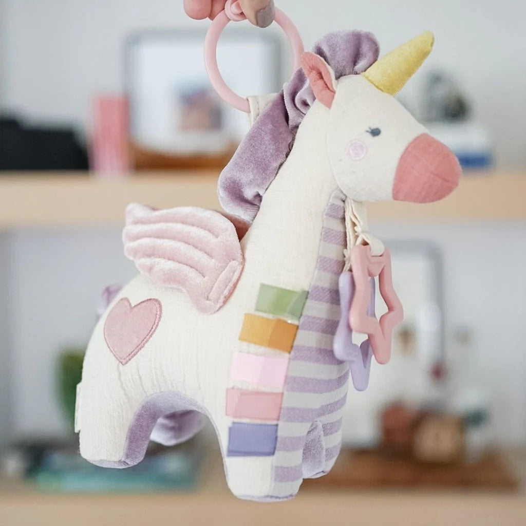 Bespoke Link & Love™ Activity Plush & Teether Toy - Pegasus - Twinkle Twinkle Little One