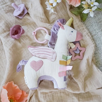 Bespoke Link & Love™ Activity Plush & Teether Toy - Pegasus - Twinkle Twinkle Little One